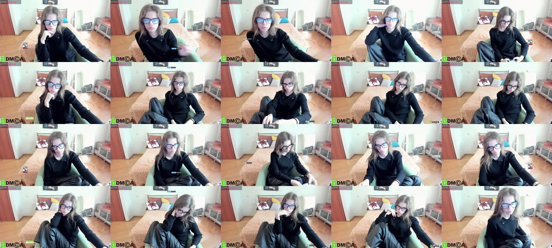 DinaCute photo contact sheet