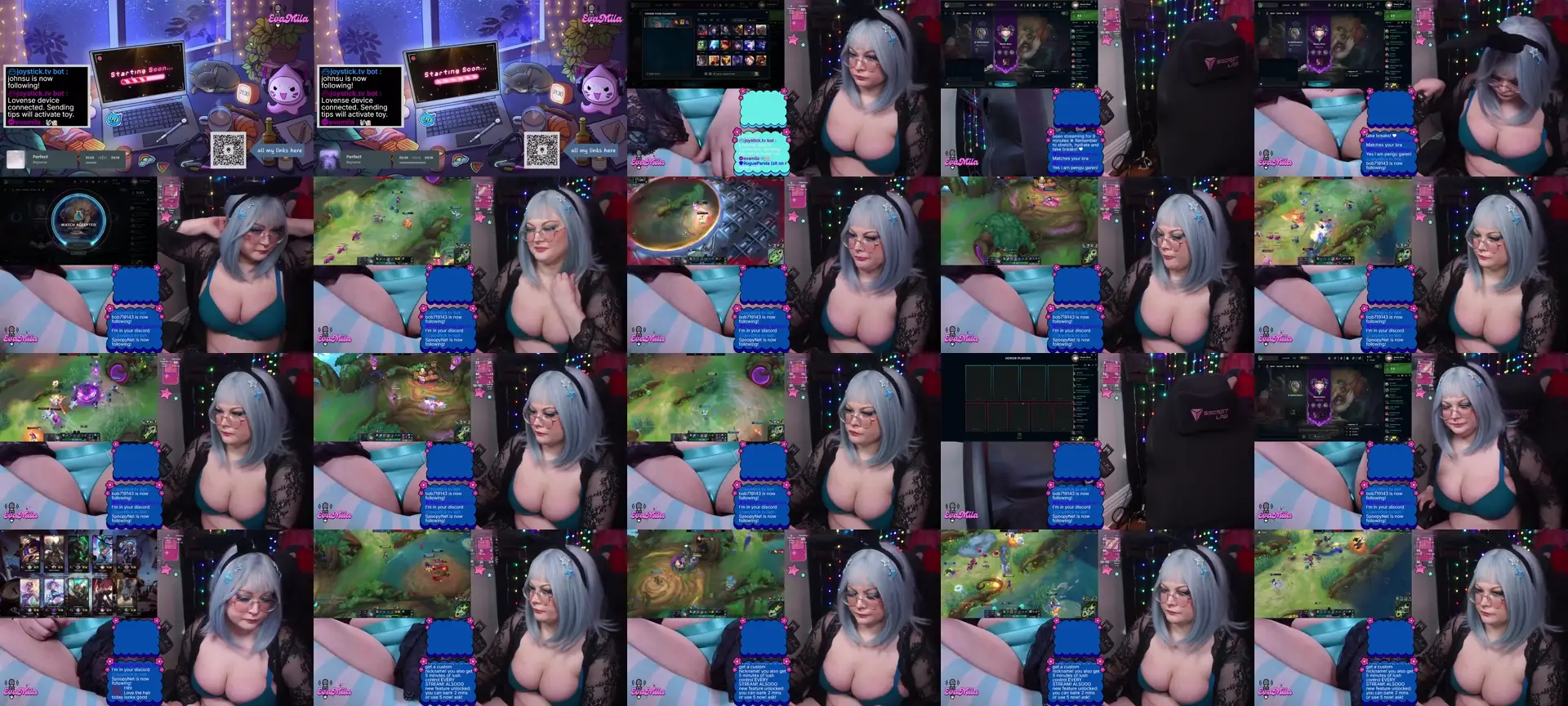 Evamilaa photo contact sheet