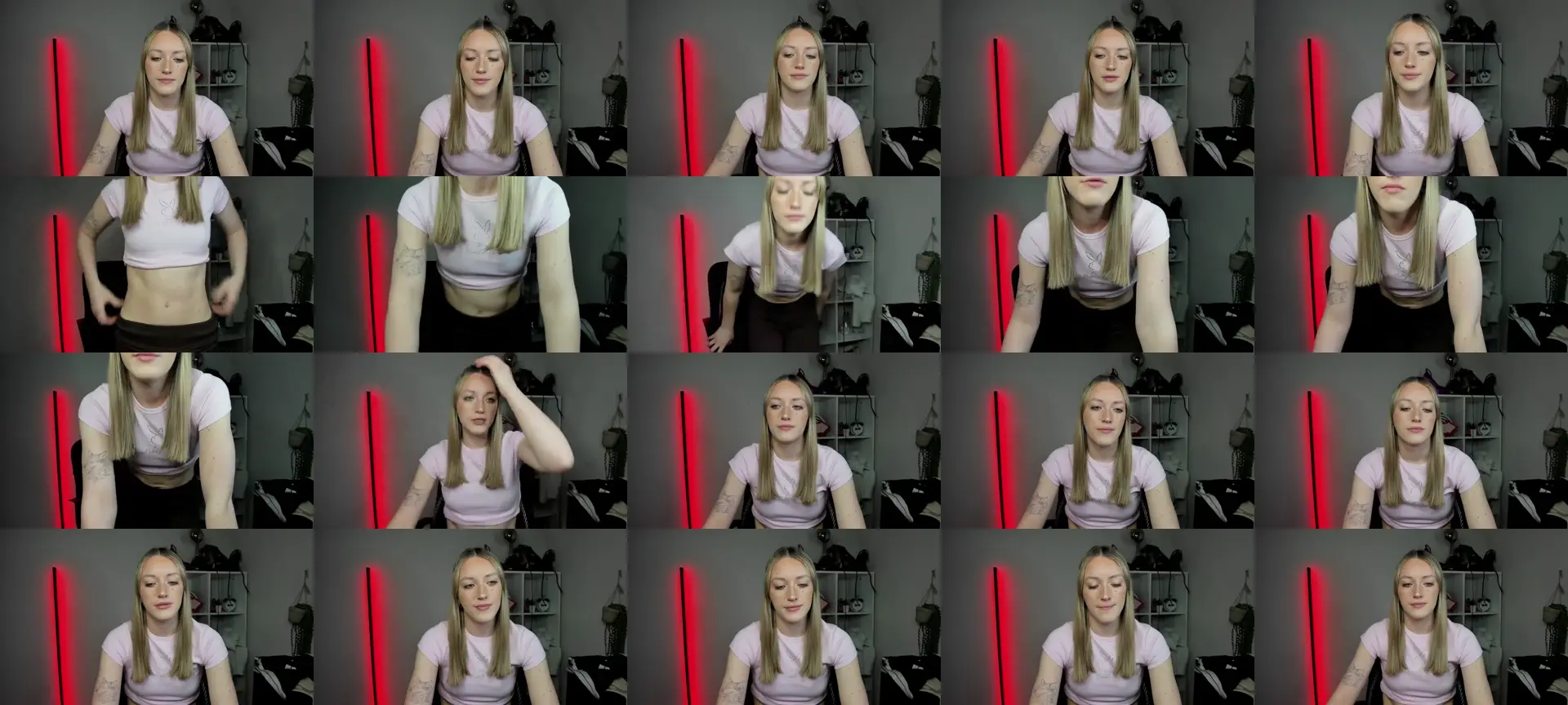 EvelynBlond photo contact sheet