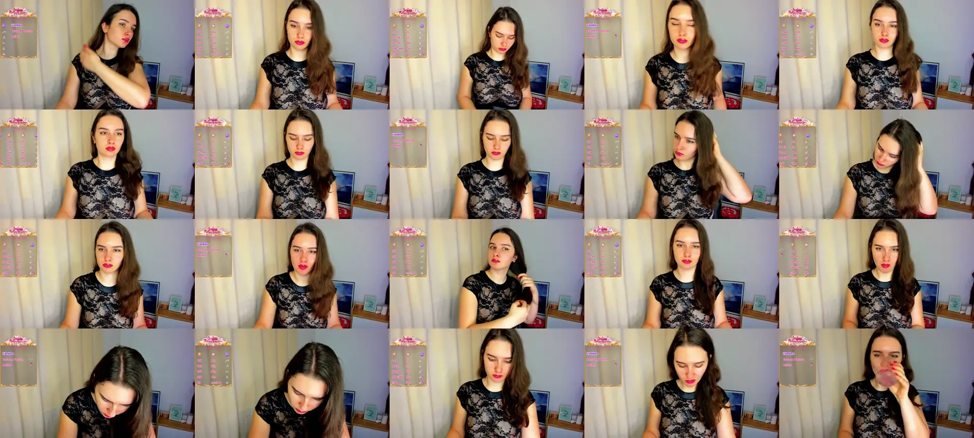 GlamGoddessa photo contact sheet