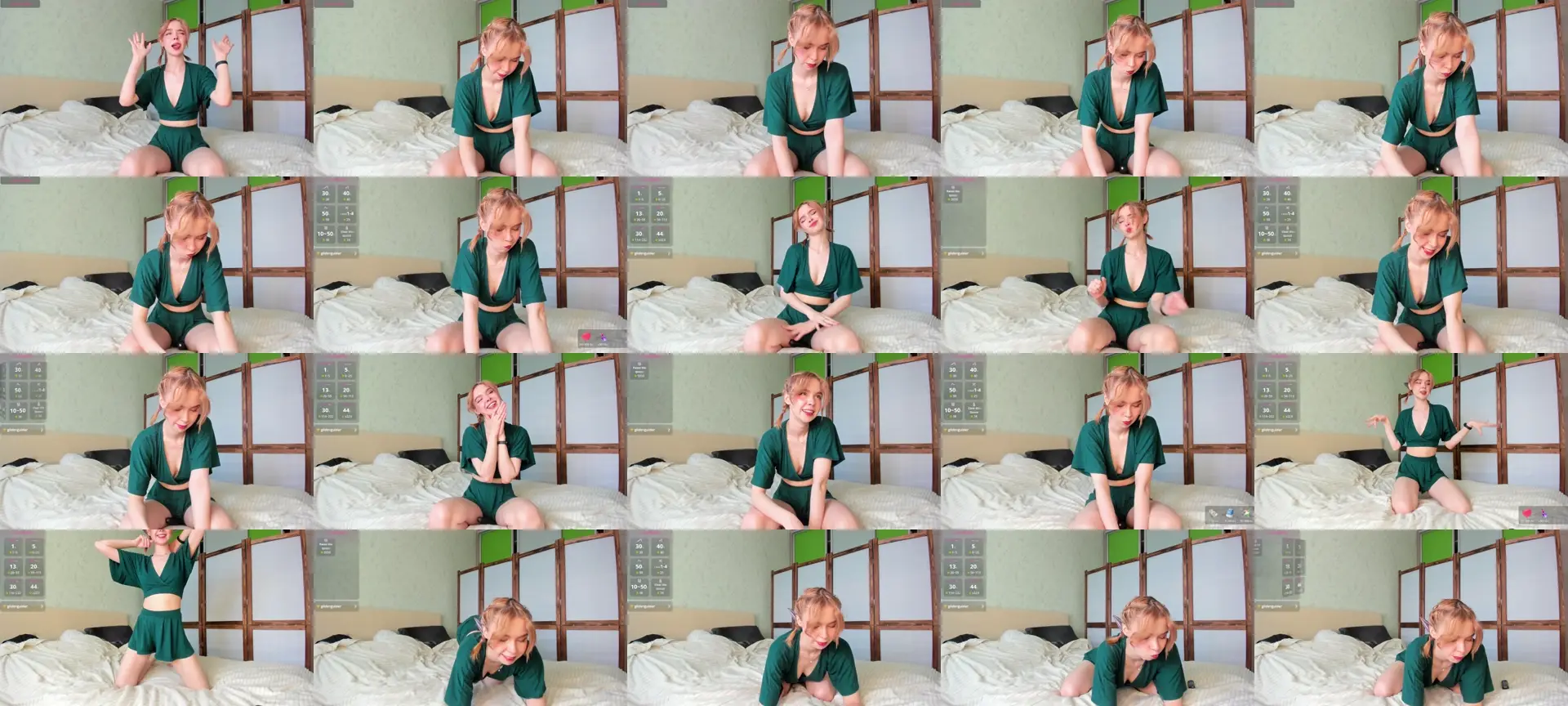 GlitchyDoll photo contact sheet