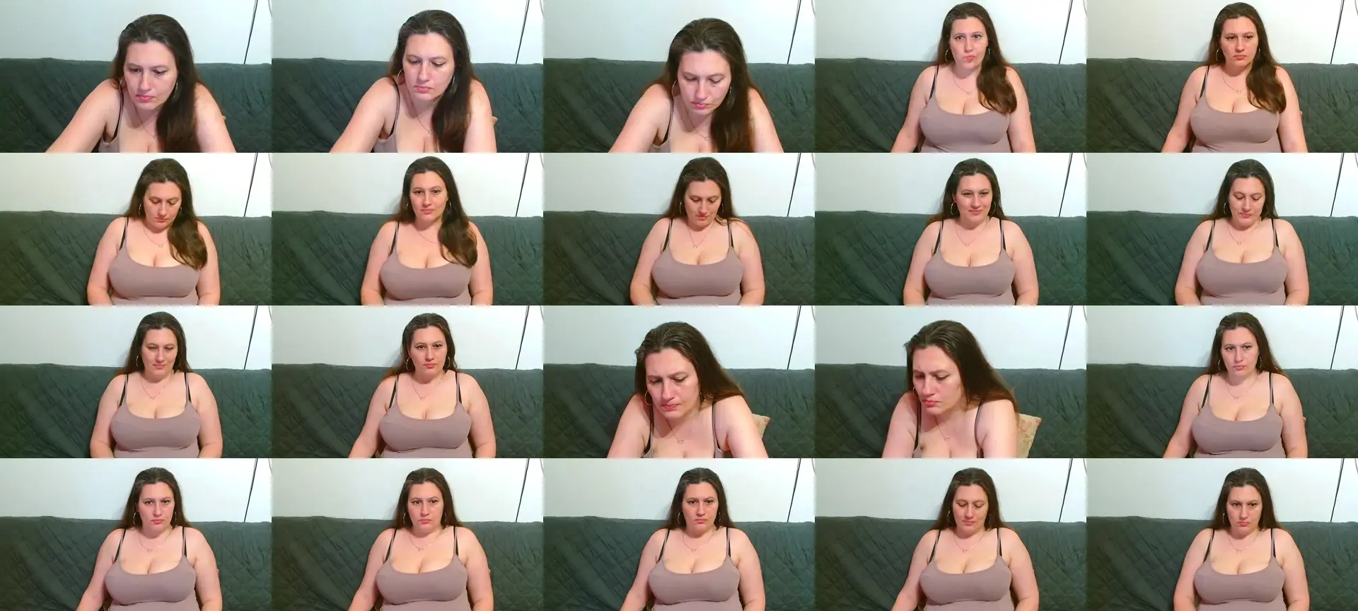 GorgeousBecca photo contact sheet