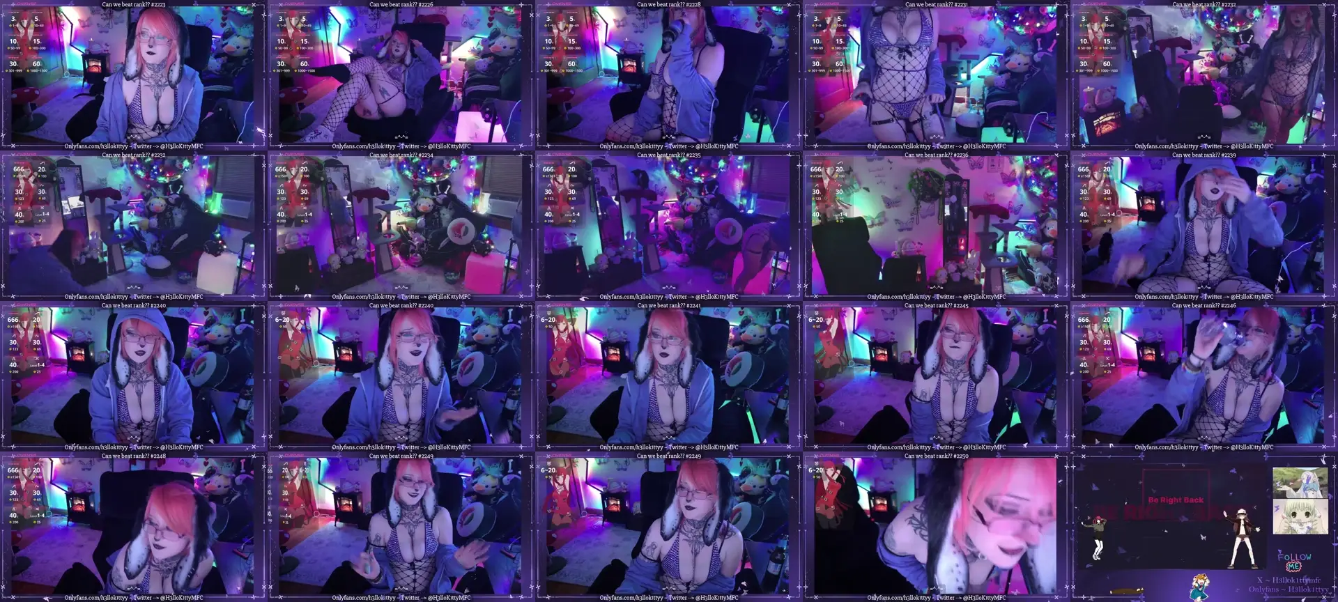 H3llok1tty photo contact sheet