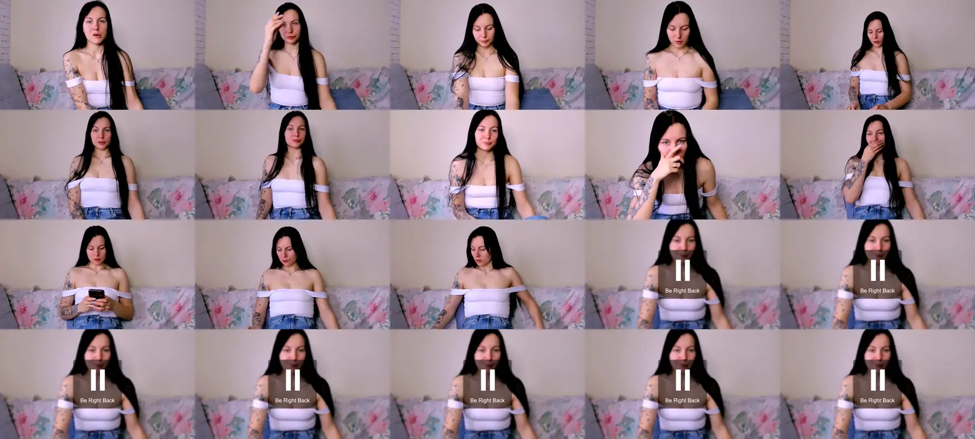 HoneyElle photo contact sheet
