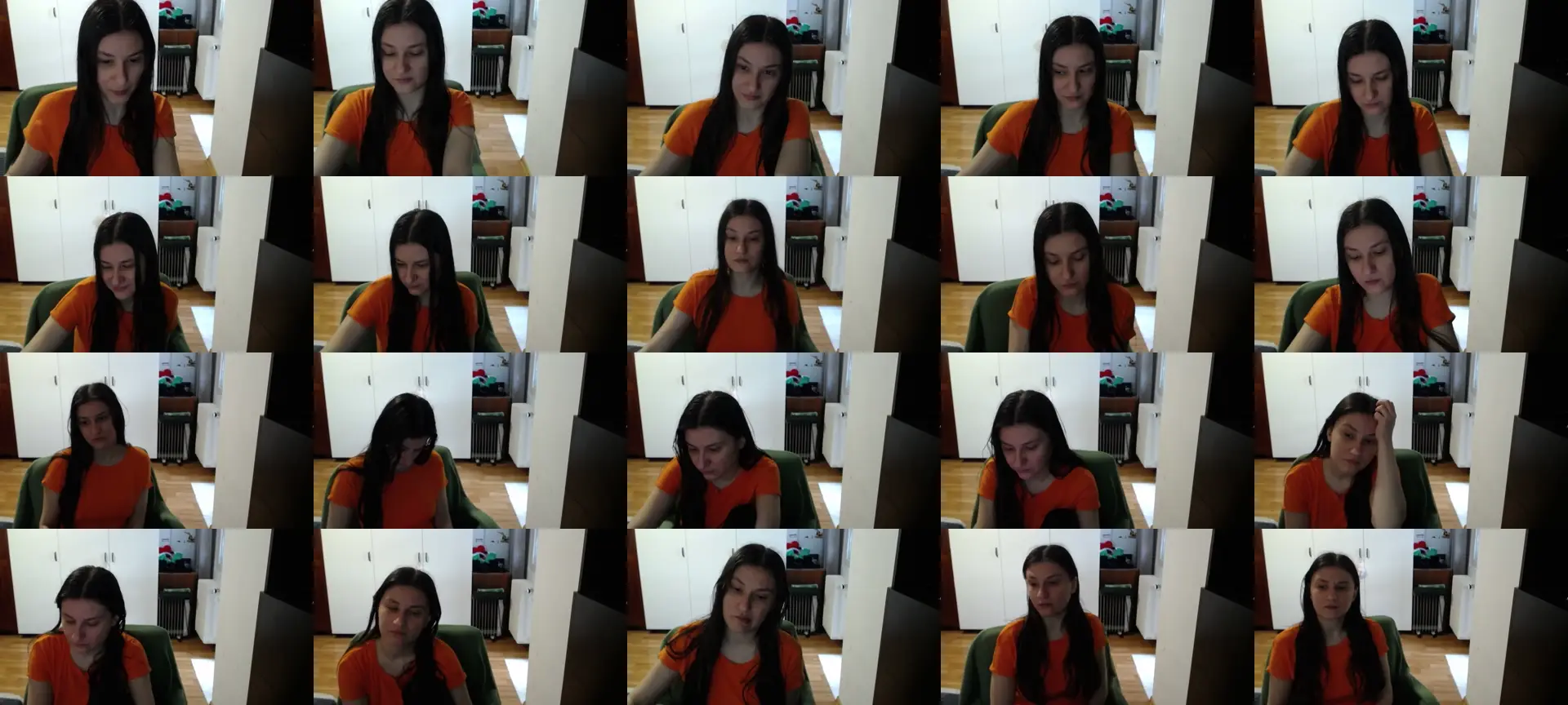 Kristineexxx photo contact sheet