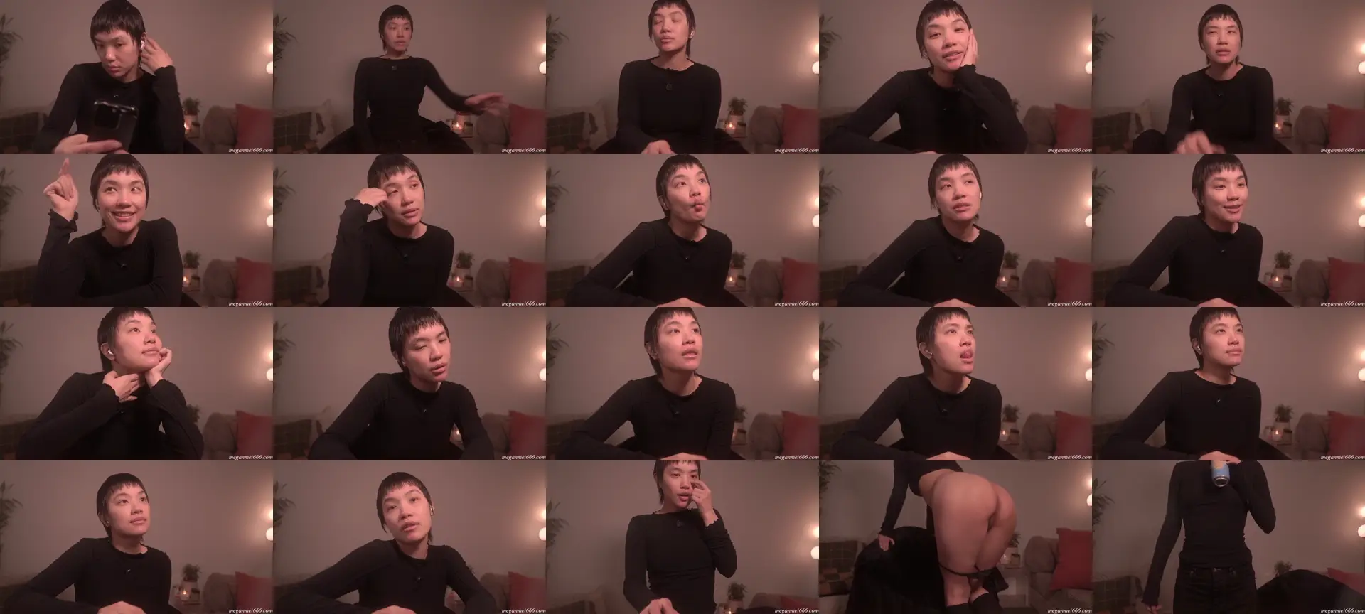 Meganmei666 photo contact sheet