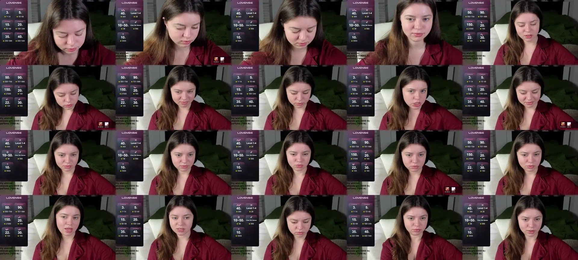 Milania_foxy photo contact sheet