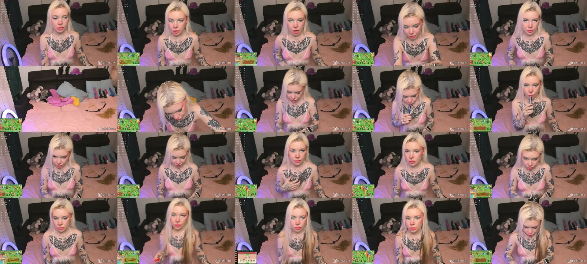 PinkSlobber photo contact sheet