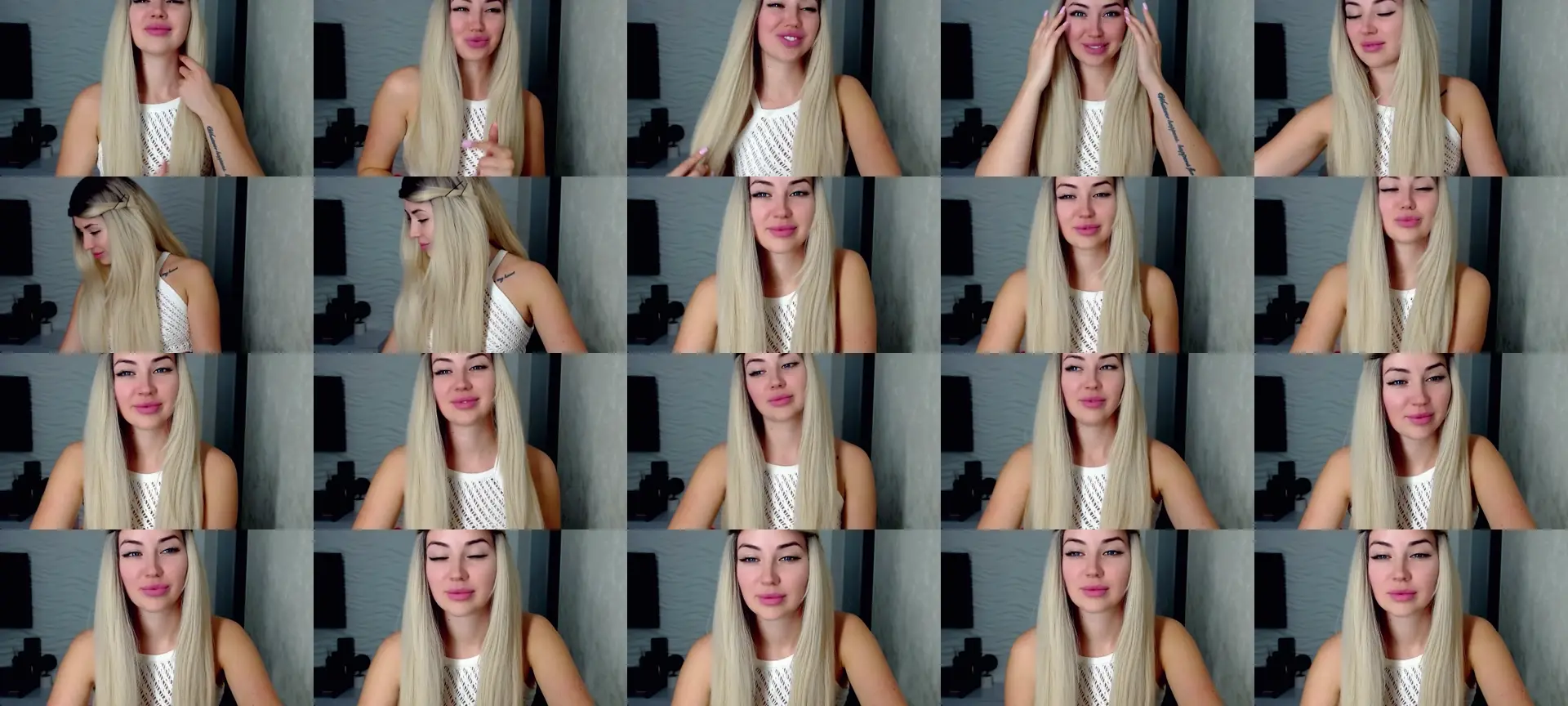 SinfulAngelll photo contact sheet