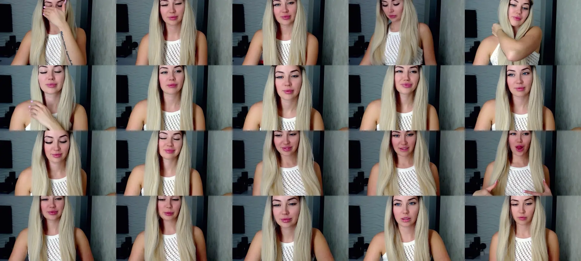 SinfulAngelll photo contact sheet