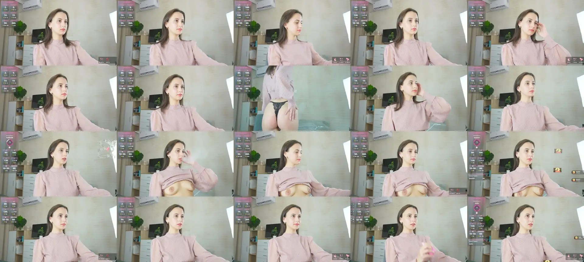 SoLovelyAnna photo contact sheet