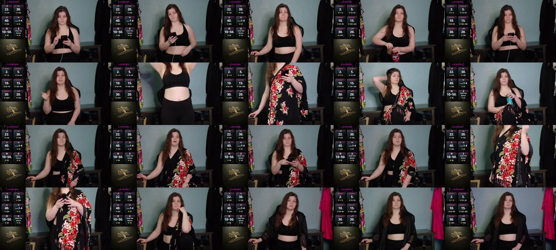 TreeJeanne photo contact sheet