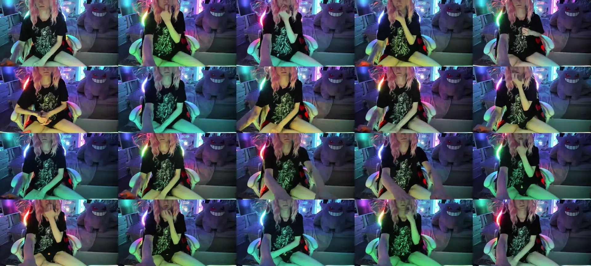 xKawaiiQueenx photo contact sheet