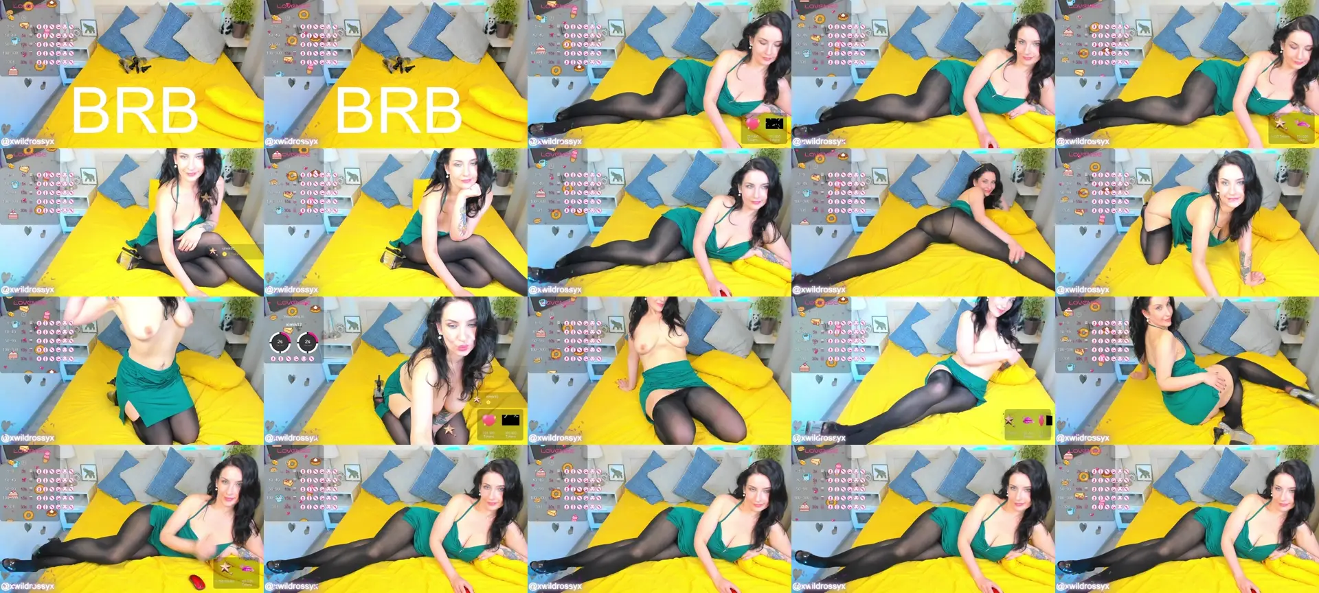 XWildRossyX photo contact sheet