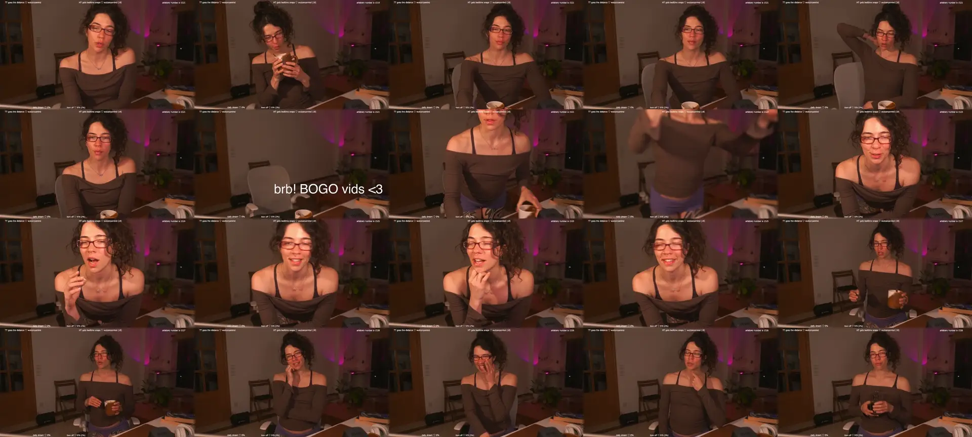 afterglow photo contact sheet