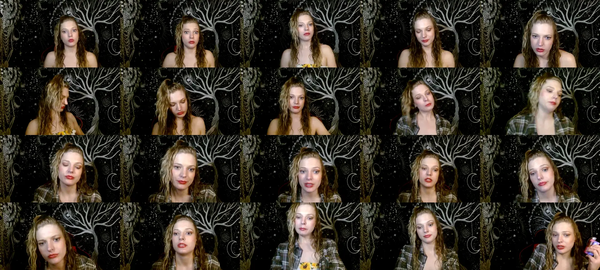 Scarlettfire1 photo contact sheet