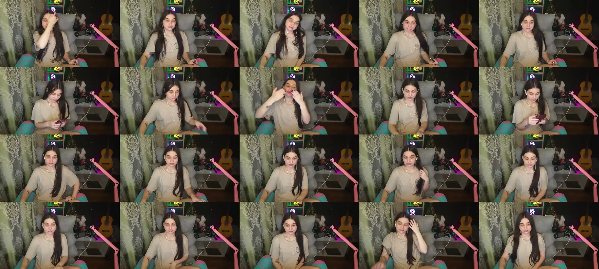 SweetQcheeks photo contact sheet