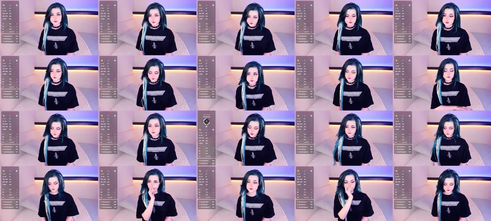 Alicentity photo contact sheet