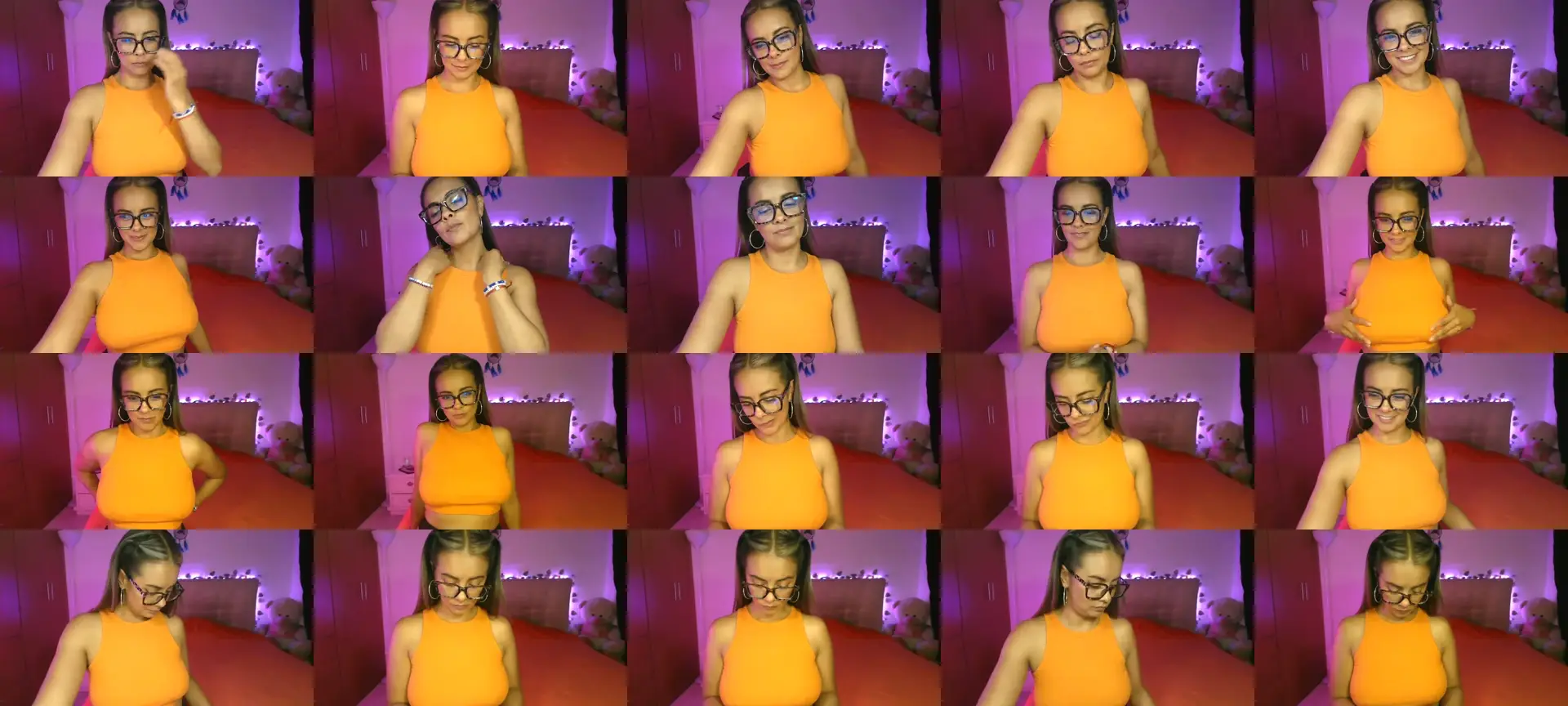 GabyLush photo contact sheet