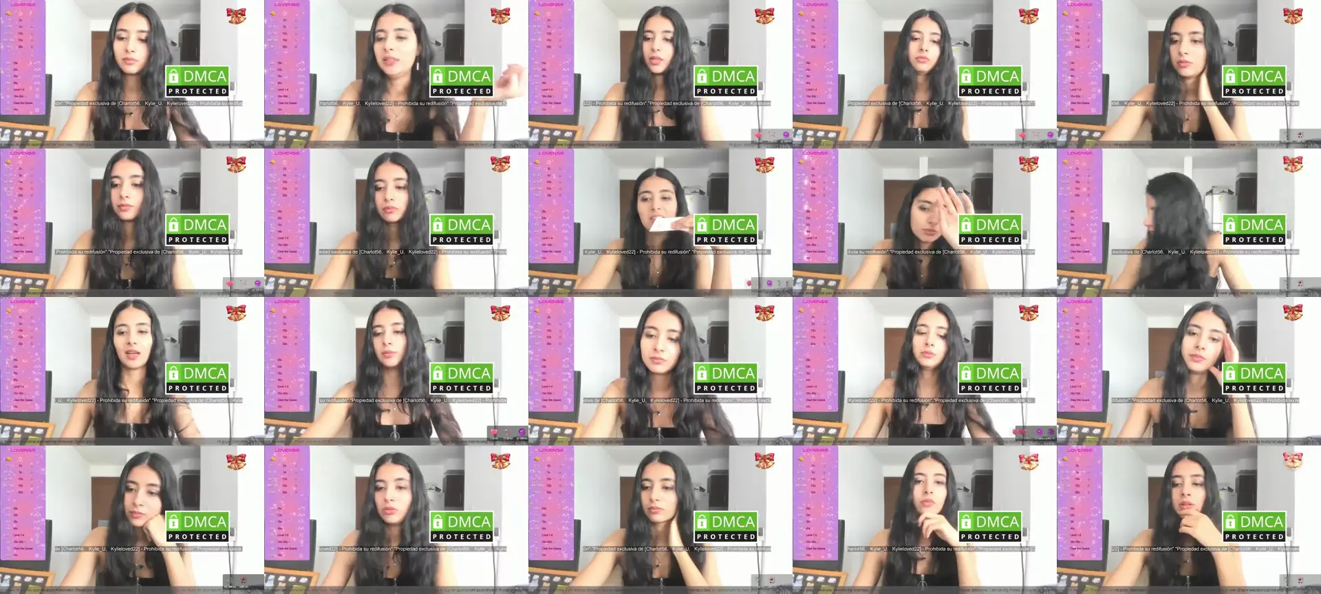 Kylie_U photo contact sheet