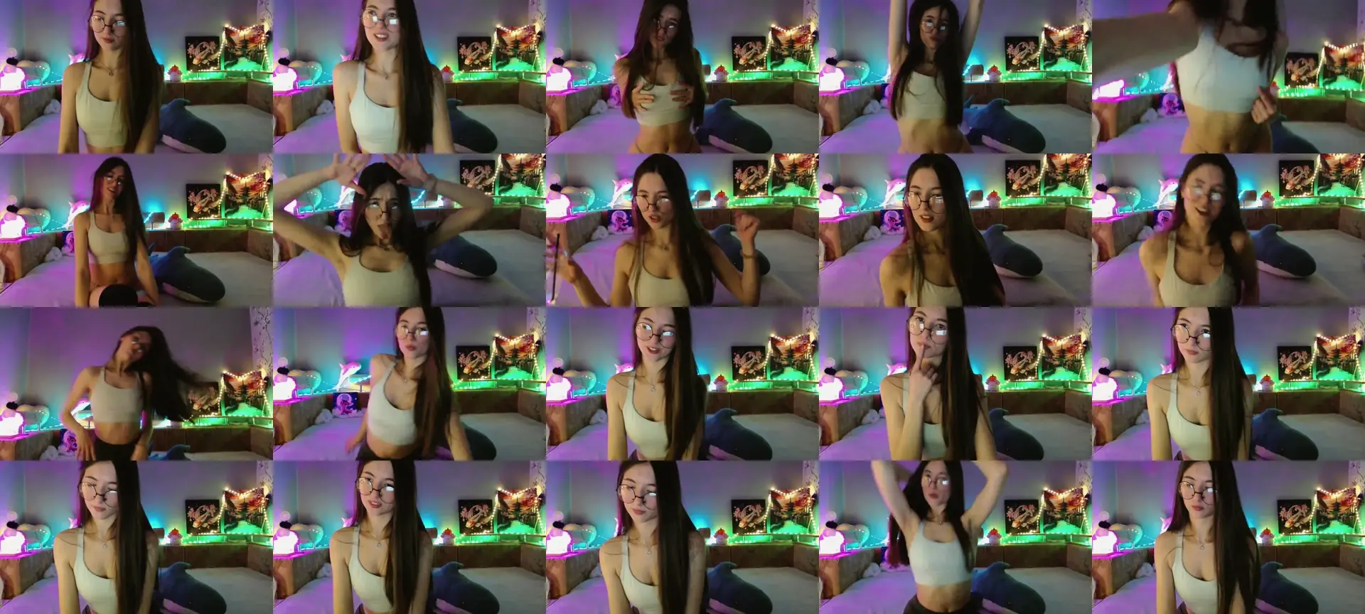 SweetAneko photo contact sheet