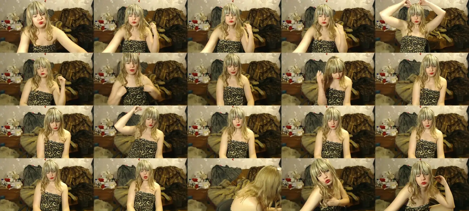 SweetAngella photo contact sheet