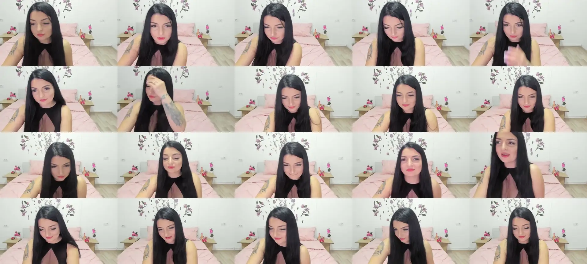 EllieNoire photo contact sheet