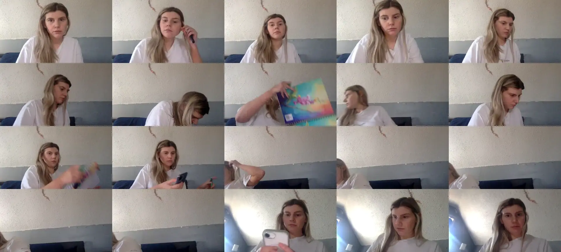 Feetgirl33 photo contact sheet