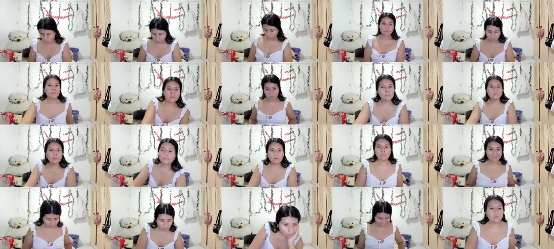 Paquitahot photo contact sheet