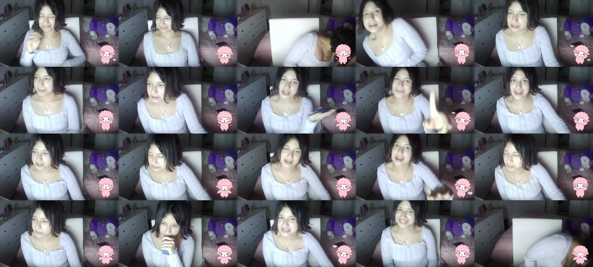 StrangeXGirl photo contact sheet