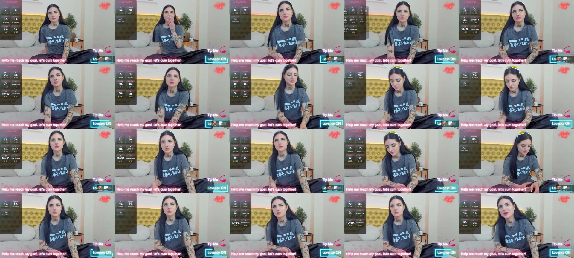 TiffanyHotx photo contact sheet