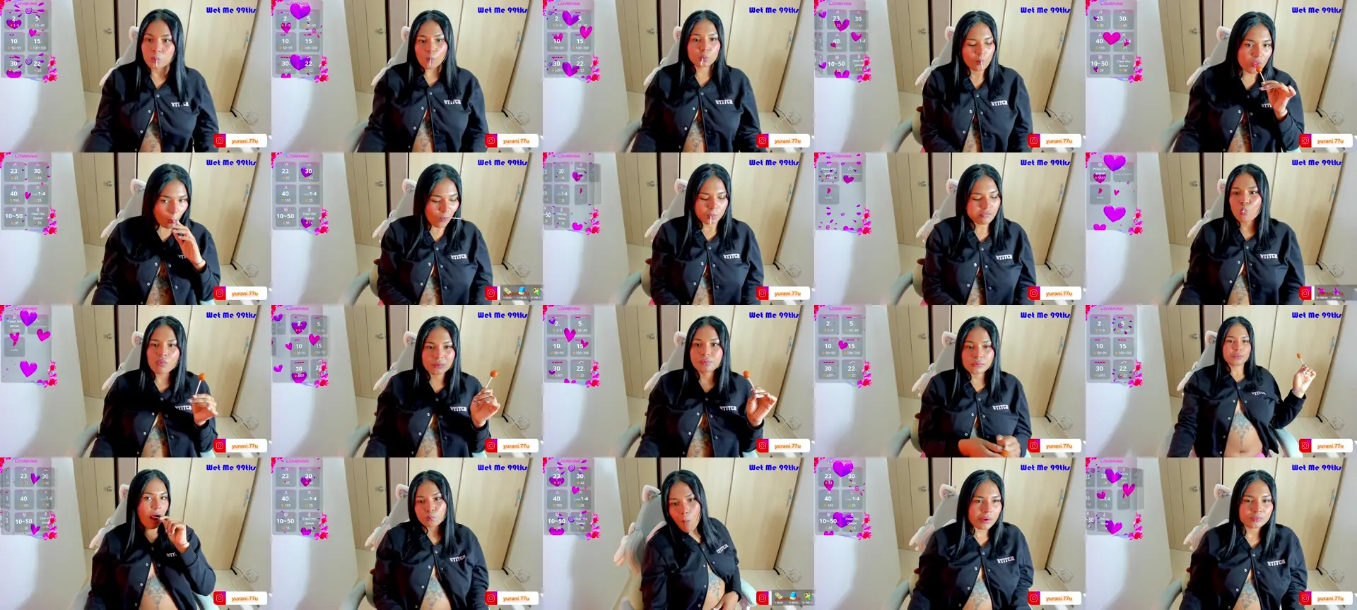 violeetta photo contact sheet