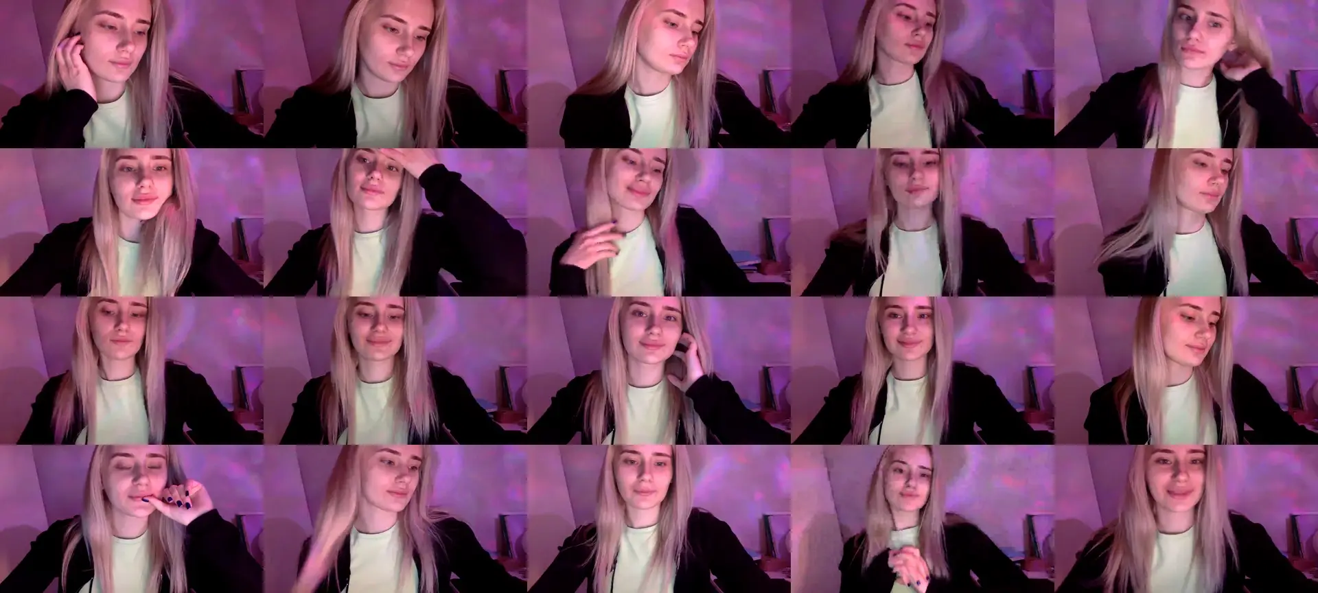 Zirelyn photo contact sheet