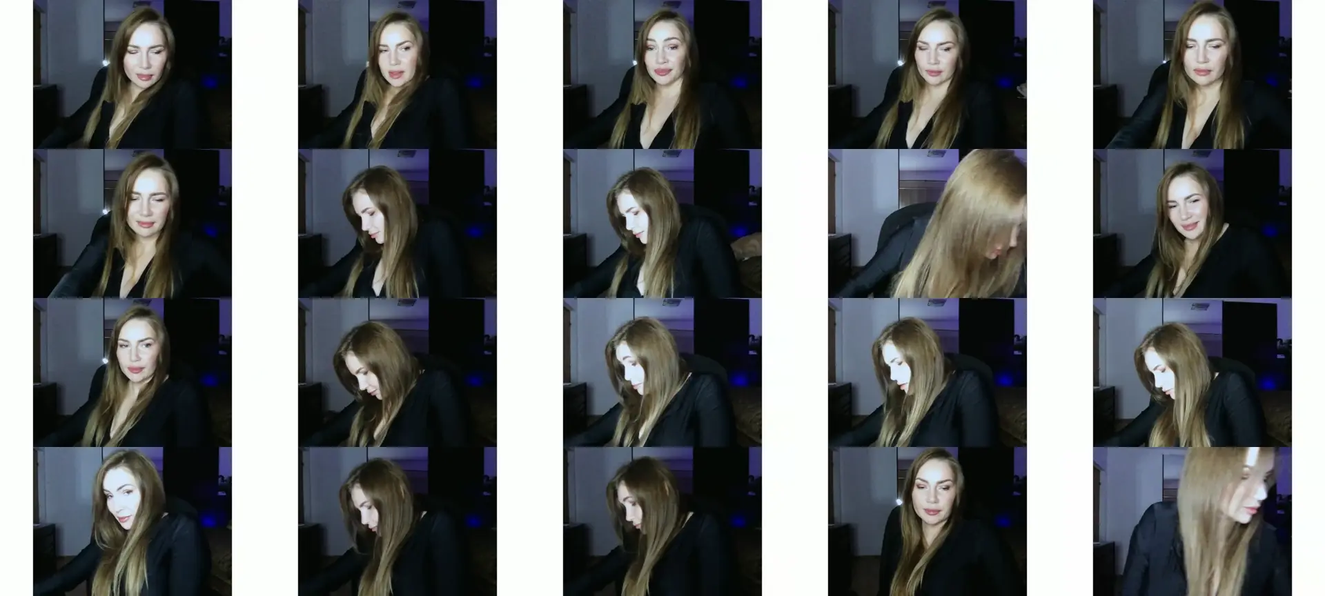 ArianaAri photo contact sheet