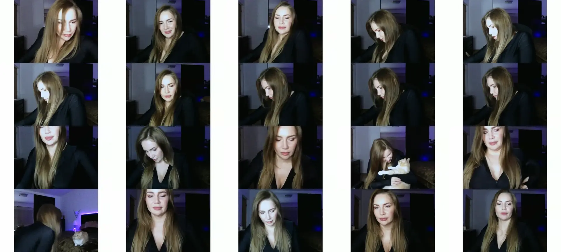 ArianaAri photo contact sheet