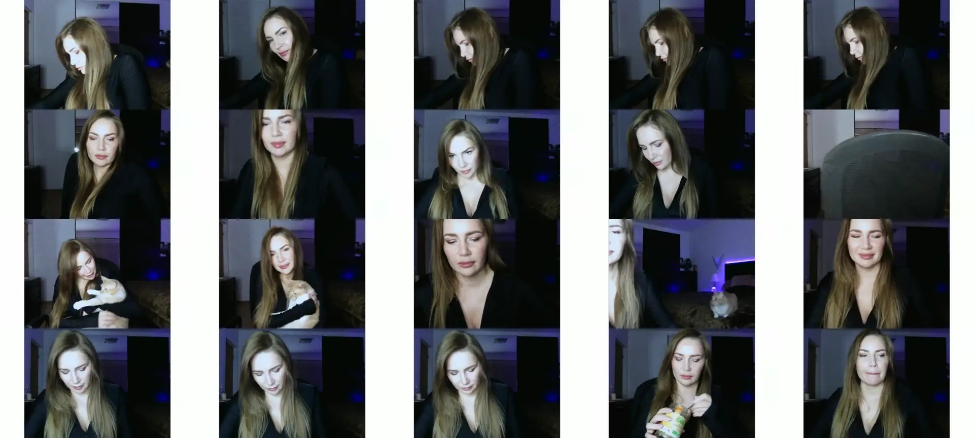 ArianaAri photo contact sheet