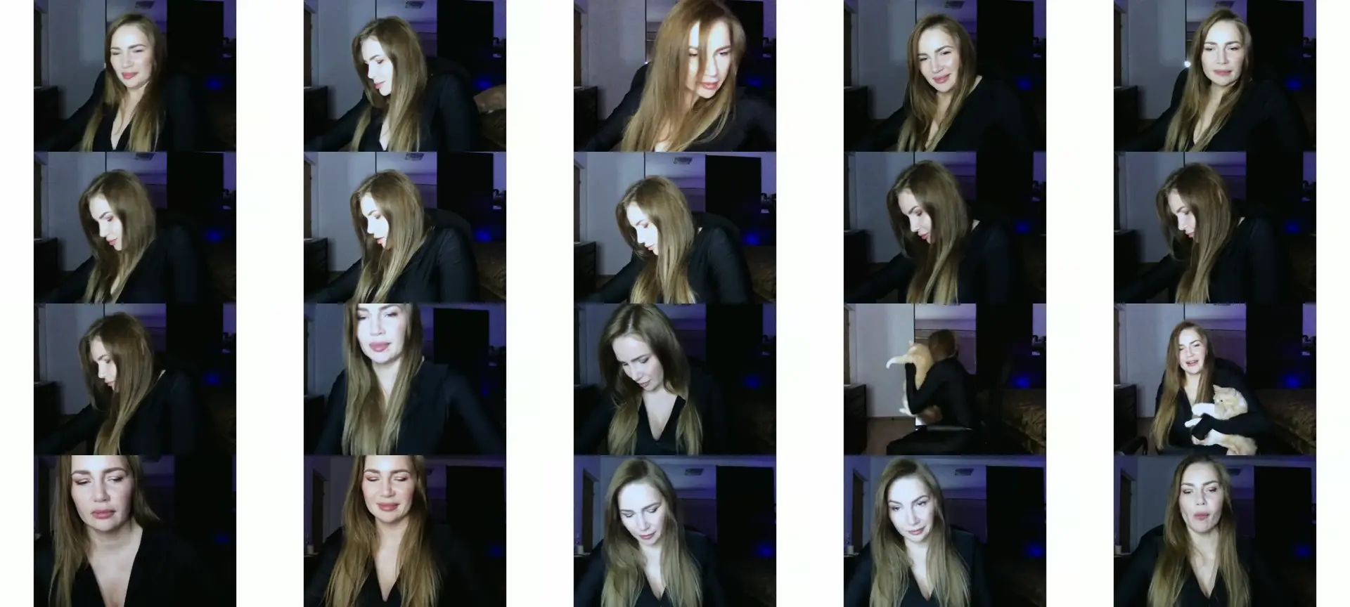 ArianaAri photo contact sheet