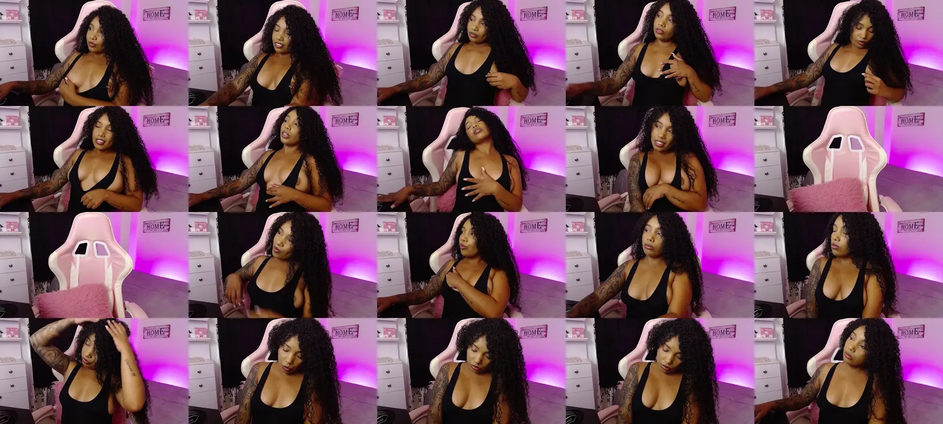 Ginadimples photo contact sheet