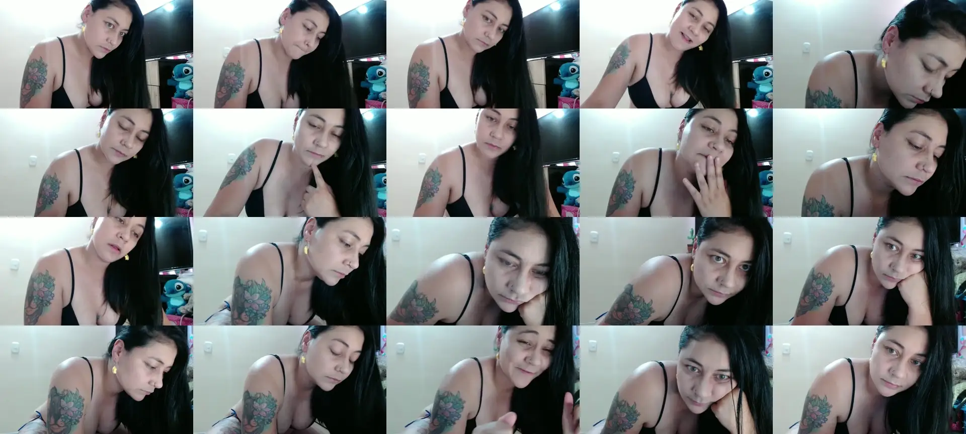 Kittysexycat photo contact sheet