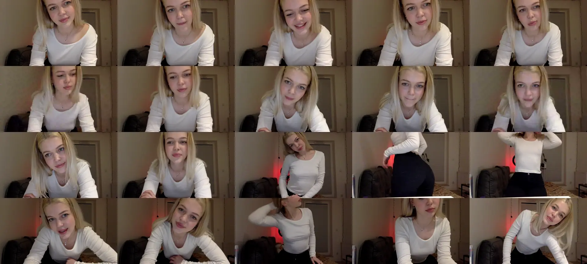 ShyBlonda photo contact sheet