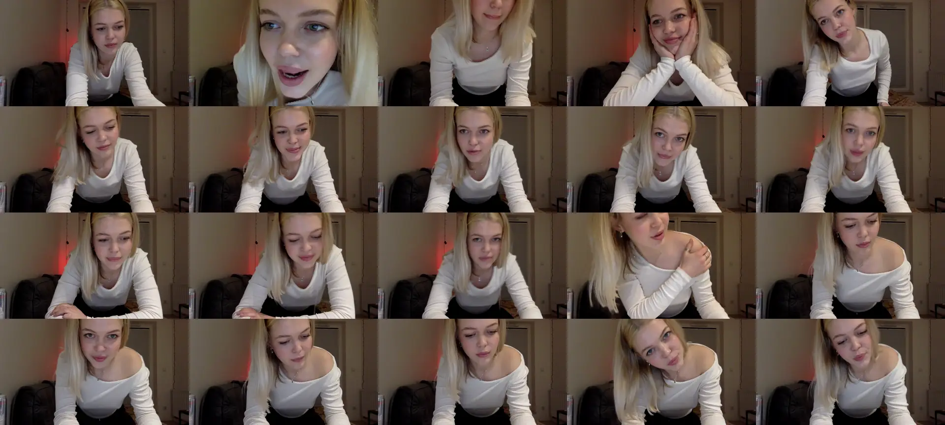 ShyBlonda photo contact sheet