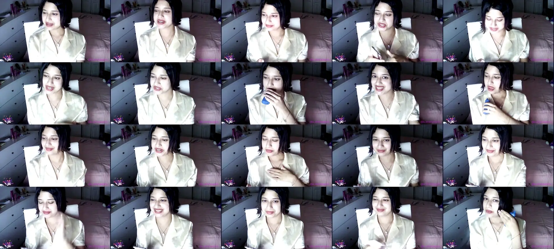 StrangeXGirl photo contact sheet