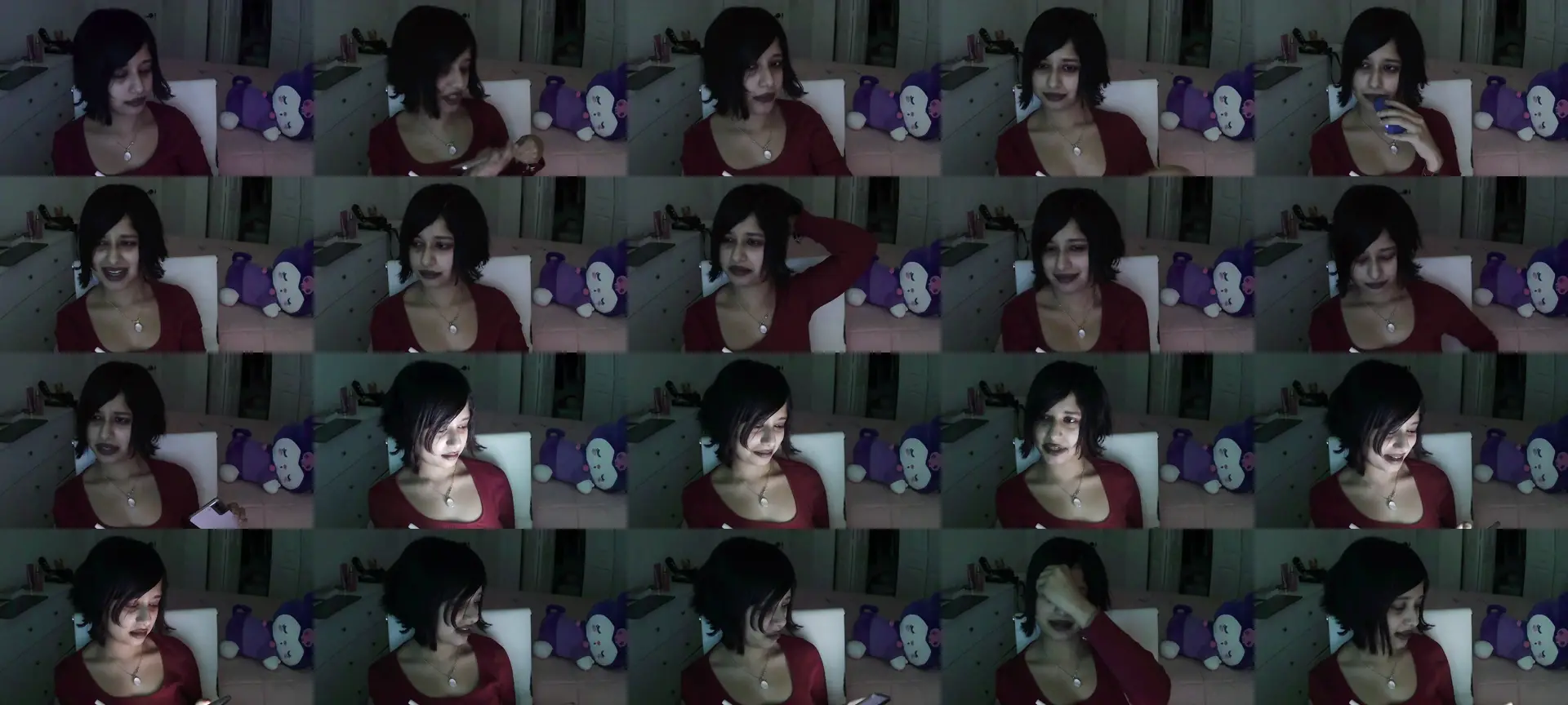 StrangeXGirl photo contact sheet