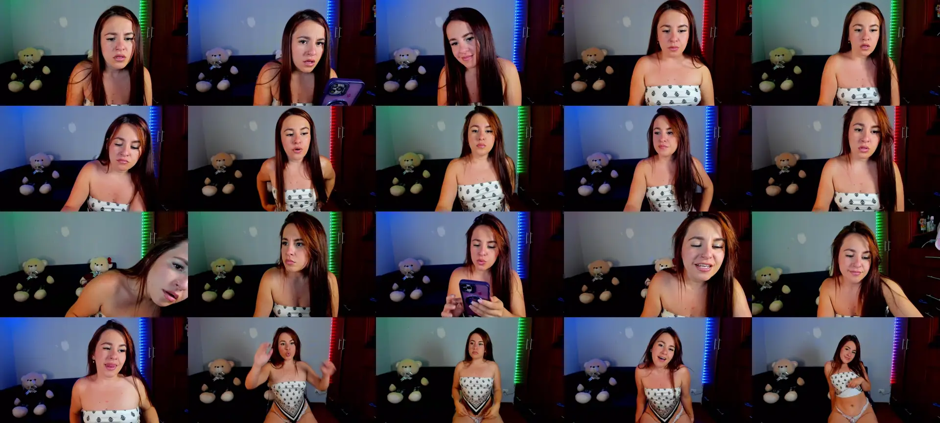 Carlotapetite photo contact sheet