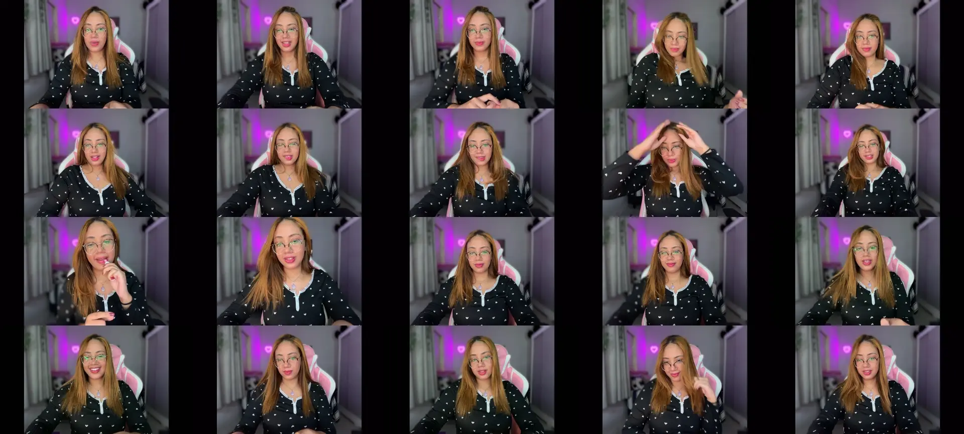 CutieVictoria photo contact sheet
