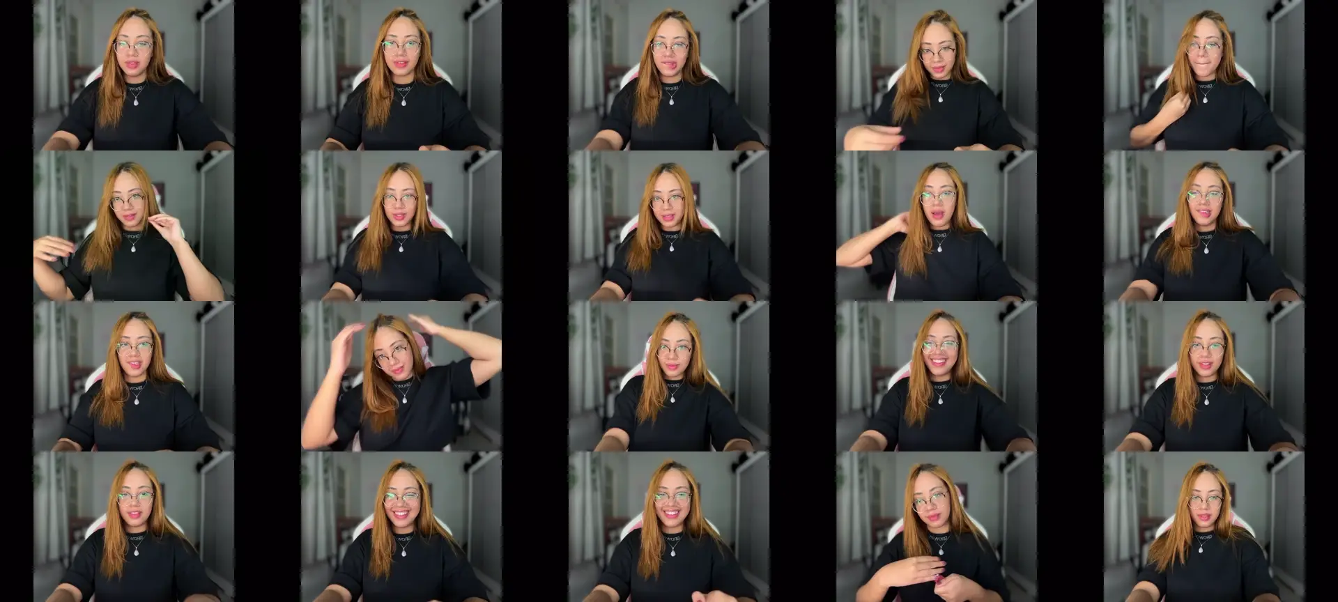 CutieVictoria photo contact sheet