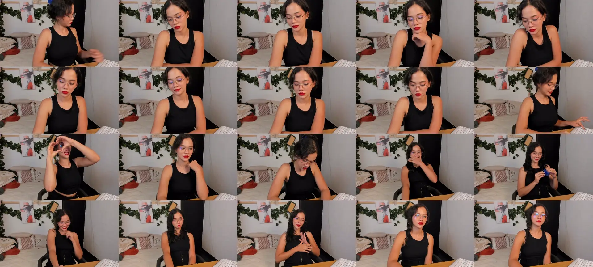 Lizzysun photo contact sheet