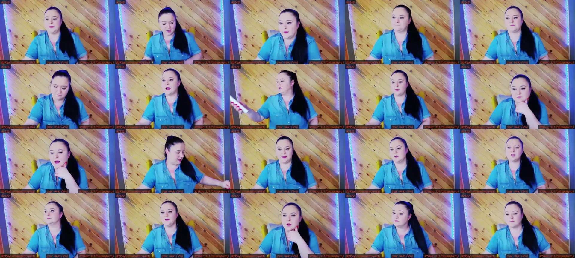 SensualCrissa photo contact sheet