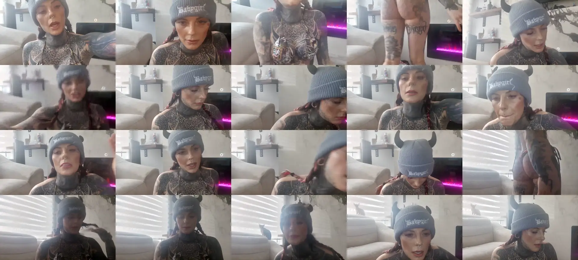 Tattoedgusher photo contact sheet