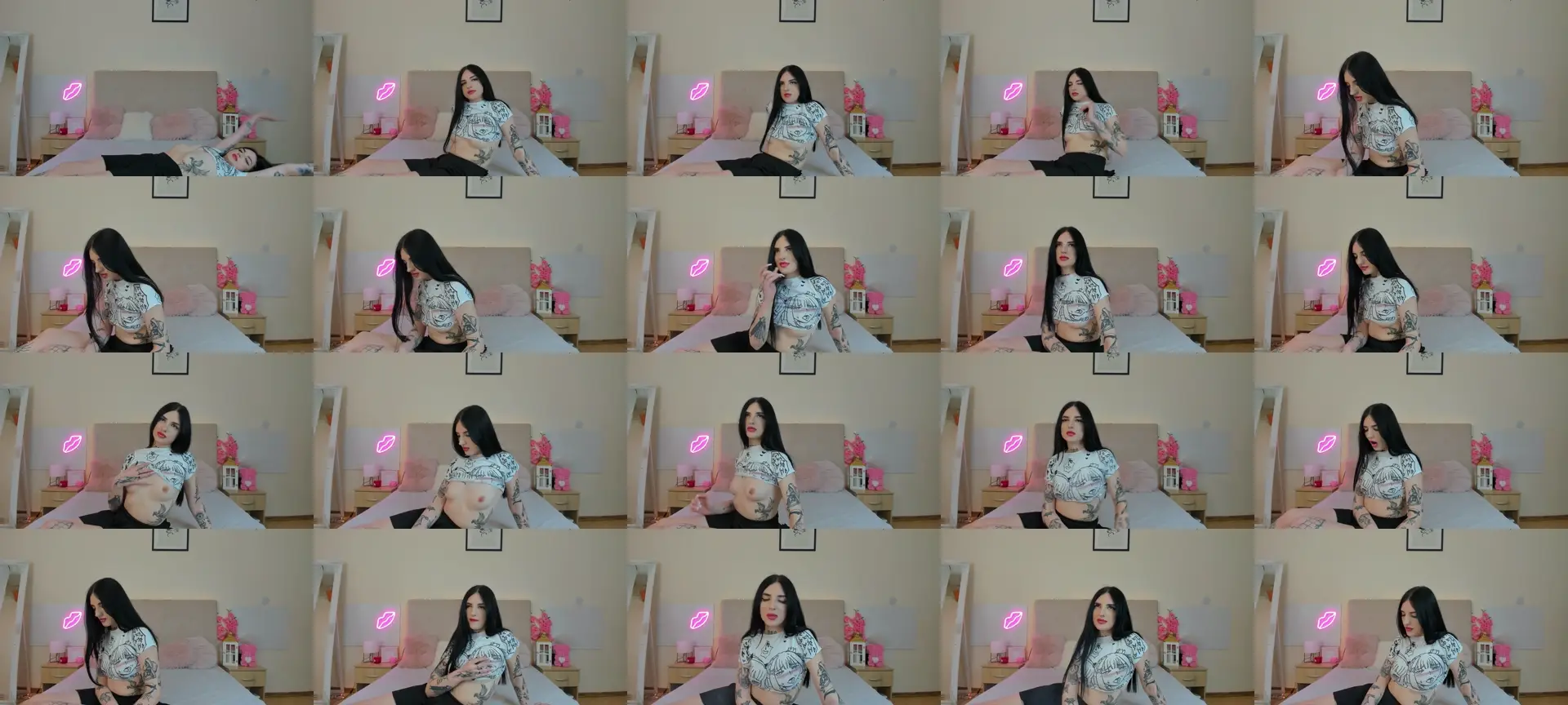 TiffanyHotx photo contact sheet